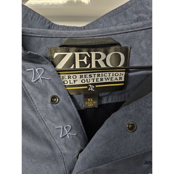 Zero Restriction Men's 1/4 Button Golf Pullover | Navy | Size XL - Picture 2 of 6
